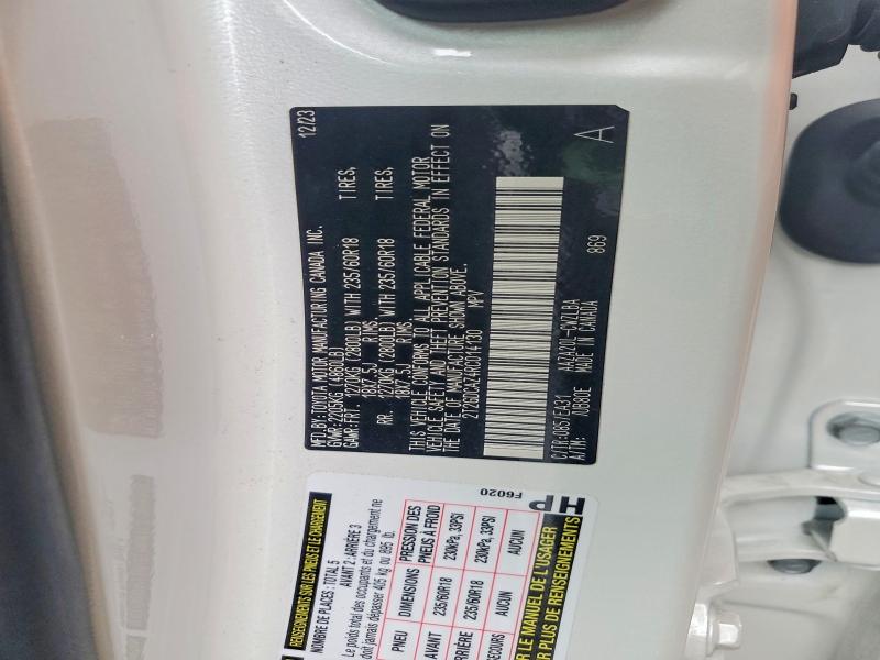 58182266 :رقم المزاد ، 2T2GDCAZ4RC014130 vin ، 2024 Lexus Nx مزاد بيع