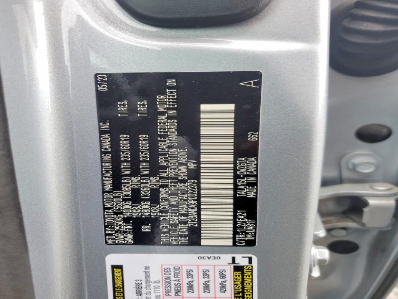 2023 Lexus Rx 350 მანქანა იყიდება აუქციონზე, vin: 2T2BAMCA9PC022379, აუქციონის ნომერი: 55786156