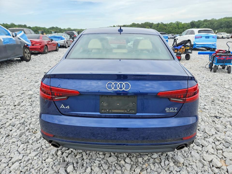 2017 Audi A4 მანქანა იყიდება აუქციონზე, vin: WAUENAF48HN037249, აუქციონის ნომერი: 56510906