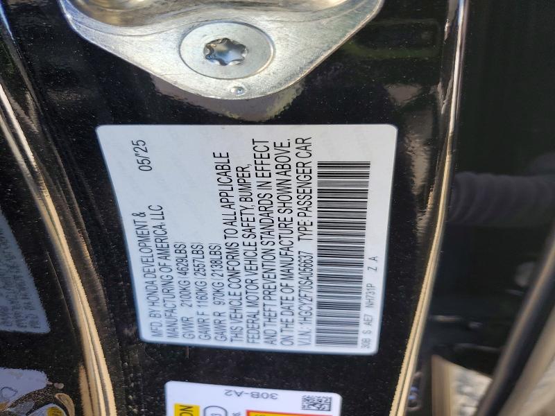Aukcja sprzedaży 2025 Honda Accord, vin: 1HGCY2F70SA056637, numer aukcji: 58457616