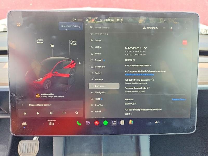 2025 Tesla Model Y მანქანა იყიდება აუქციონზე, vin: 7SAYGAEE9SF247453, აუქციონის ნომერი: 58653896