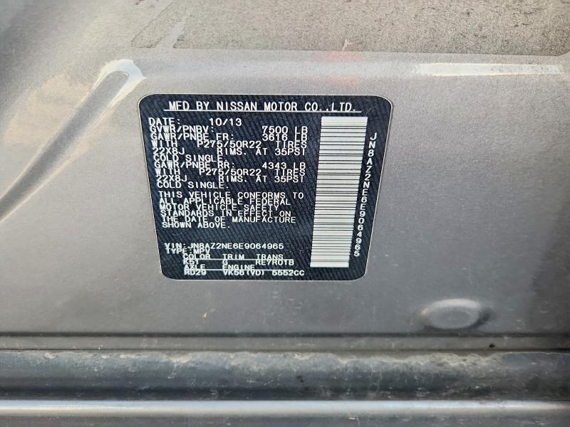 Продаж на аукціоні авто 2014 Infiniti Qx80, vin: JN8AZ2NE6E9064965, номер лоту: 57156056
