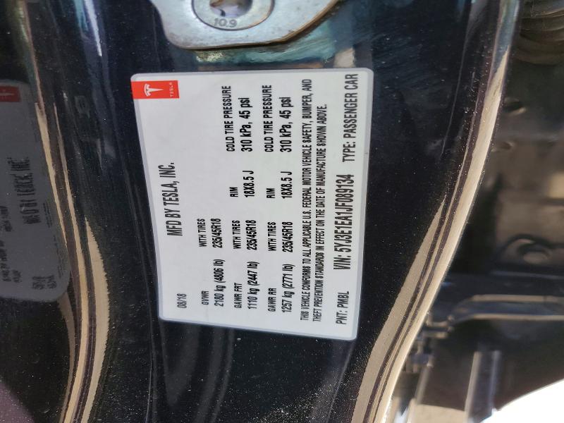 Продажа на аукционе авто 2018 Tesla Model 3, vin: 5YJ3E1EA1JF089134, номер лота: 55428356