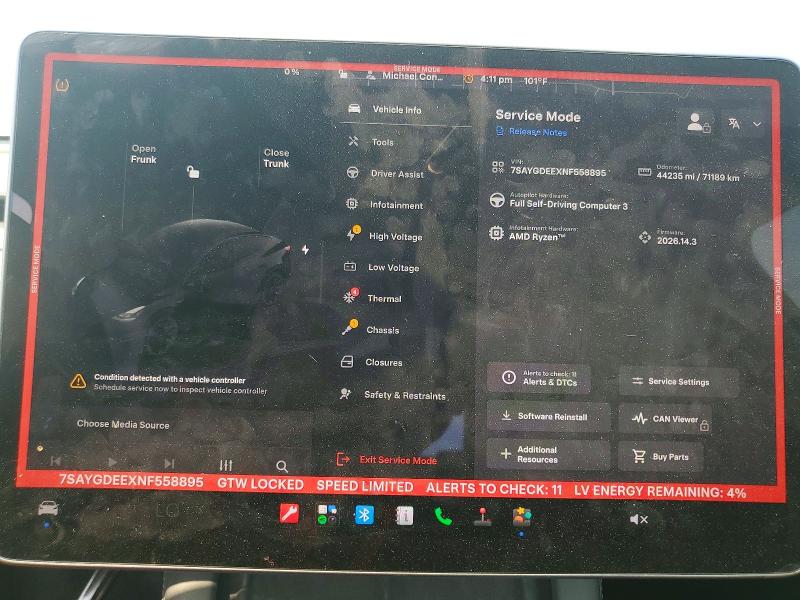 Aukcja sprzedaży 2022 Tesla Model Y, vin: 7SAYGDEEXNF558895, numer aukcji: 58816806