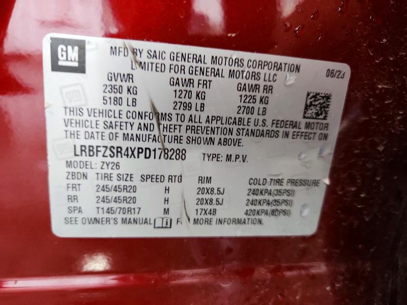 Aukcja sprzedaży 2023 Buick Envision, vin: LRBFZSR4XPD178288, numer aukcji: 56614226