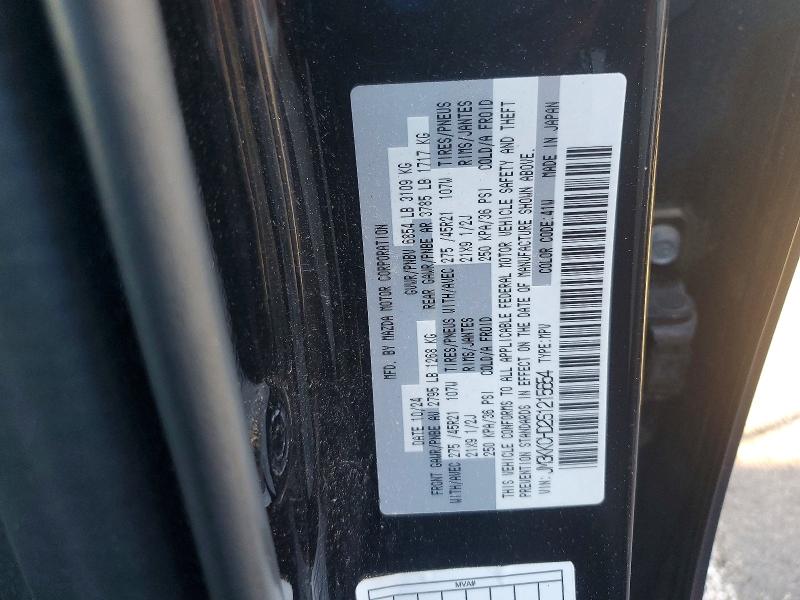 56825466 :رقم المزاد ، JM3KKCHD2S1215654 vin ، 2025 Mazda Cx-90 مزاد بيع