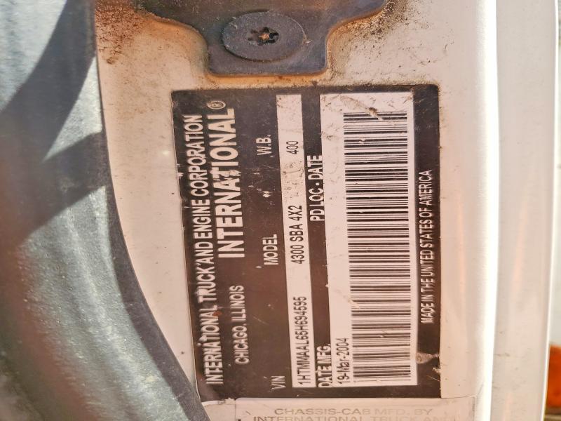 57278436 :رقم المزاد ، 1HTMMAAL65H694595 vin ، 2005 International 4000 مزاد بيع
