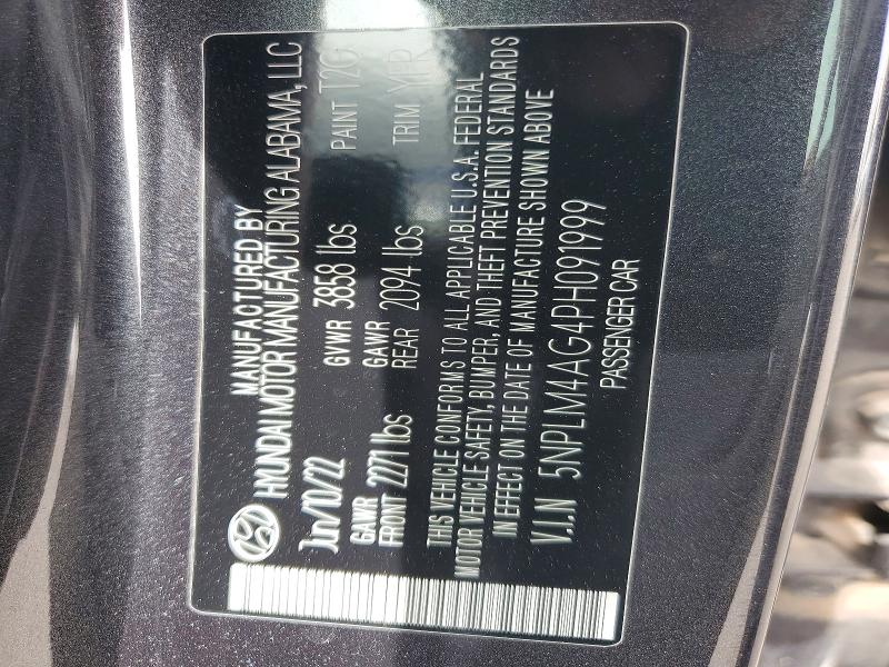 Продажа на аукционе авто 2023 Hyundai Elantra, vin: 5NPLM4AG4PH091999, номер лота: 56675646