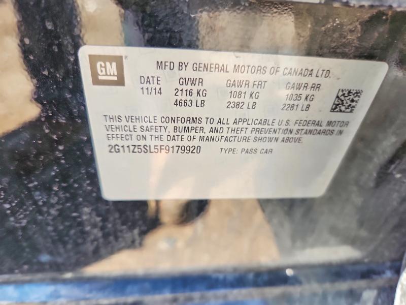 2015 Chevrolet Impala მანქანა იყიდება აუქციონზე, vin: 2G11Z5SL5F9179920, აუქციონის ნომერი: 58814826