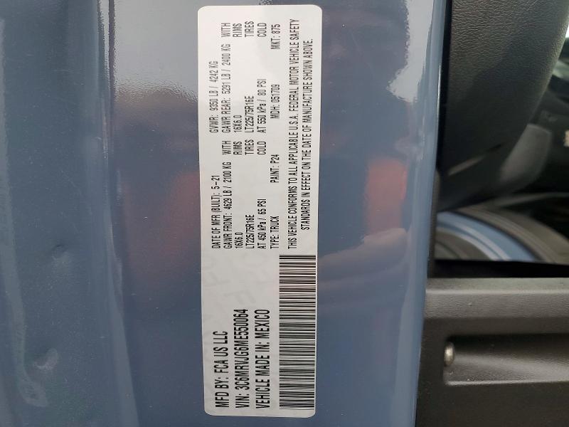 2021 Ram Promaster 3500 მანქანა იყიდება აუქციონზე, vin: 3C6MRVJG6ME550064, აუქციონის ნომერი: 56364986