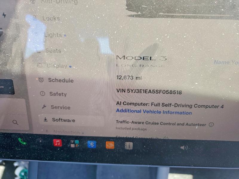Продаж на аукціоні авто 2025 Tesla Model 3, vin: 5YJ3E1EA5SF058518, номер лоту: 55788106