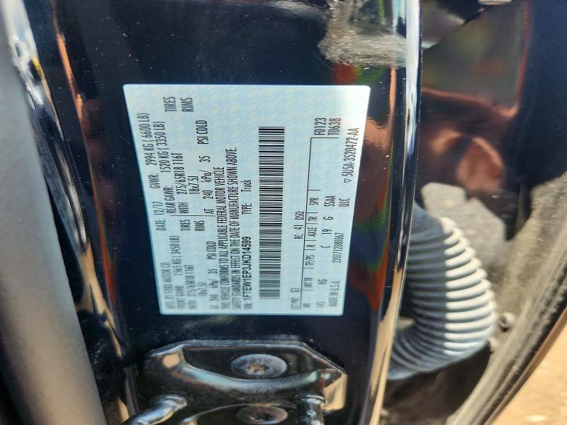2018 Ford F150 მანქანა იყიდება აუქციონზე, vin: 1FTEW1EP3JKD14599, აუქციონის ნომერი: 55652956