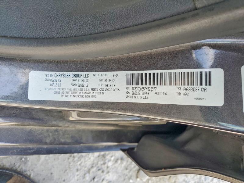 Продажа на аукционе авто 2015 Chrysler 200, vin: 1C3CCCAB5FN528977, номер лота: 55442106