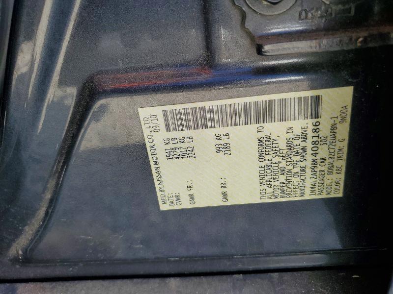 Aukcja sprzedaży 2011 Nissan Altima, vin: 1N4AL2AP9BN408186, numer aukcji: 58768396
