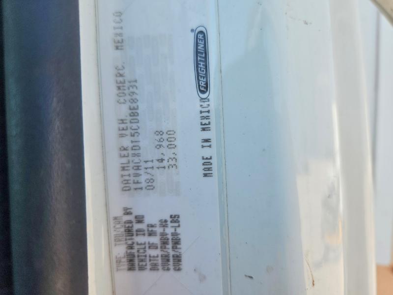 57187166 :رقم المزاد ، 1FVACXDT5CDBE8931 vin ، 2012 Freightliner M2 مزاد بيع
