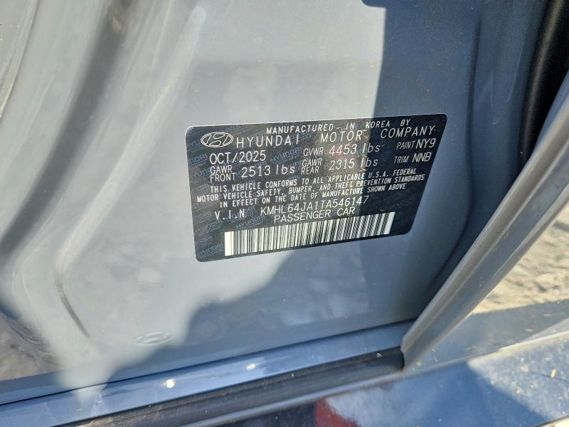 Продажа на аукционе авто 2026 Hyundai Sonata, vin: KMHL64JA1TA546147, номер лота: 56167096