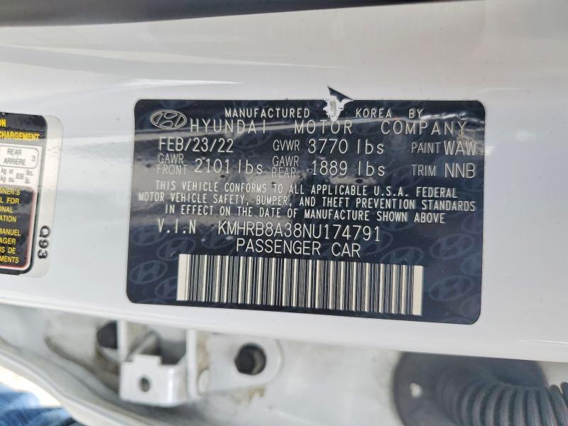 Продаж на аукціоні авто 2022 Hyundai Venue, vin: KMHRB8A38NU174791, номер лоту: 57756446