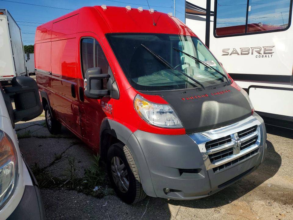 55930906 :رقم المزاد ، 3C6TRVBG8HE502792 vin ، 2017 Ram Promaster 1500 مزاد بيع