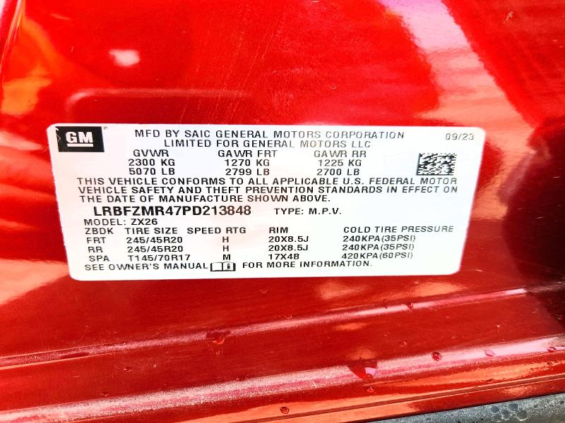57640086 :رقم المزاد ، LRBFZMR47PD213848 vin ، 2023 Buick Envision مزاد بيع