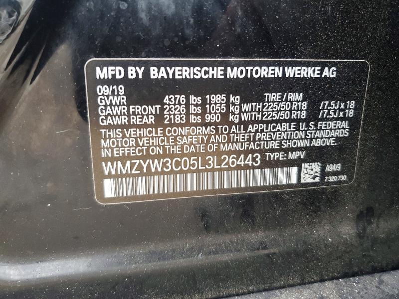 Продаж на аукціоні авто 2020 Mini Cooper, vin: WMZYW3C05L3L26443, номер лоту: 57229456