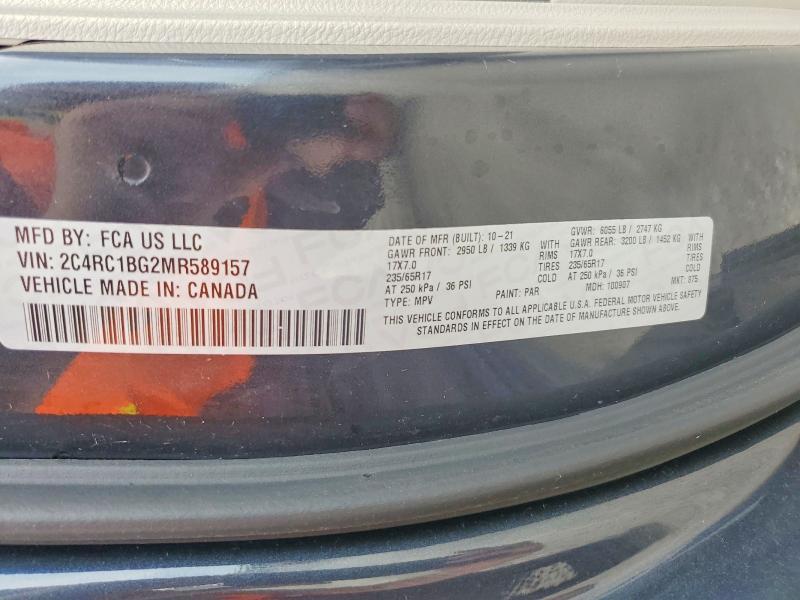 Продажа на аукционе авто 2021 Chrysler Pacifica, vin: 2C4RC1BG2MR589157, номер лота: 56400596