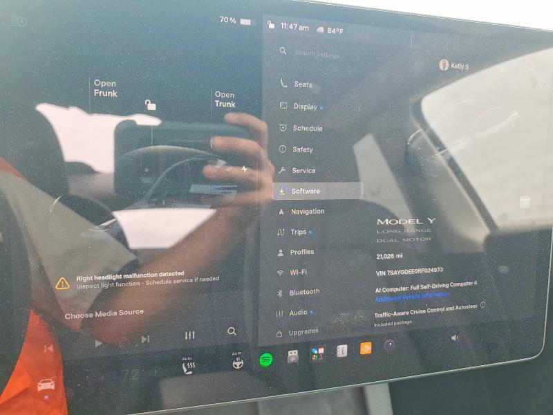2024 Tesla Model Y მანქანა იყიდება აუქციონზე, vin: 7SAYGDEE0RF024973, აუქციონის ნომერი: 58602126