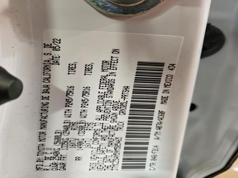 56654866 :رقم المزاد ، 3TMCZ5AN5NM505465 vin ، 2022 Toyota Tacoma مزاد بيع
