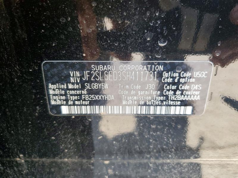 Aukcja sprzedaży 2025 Subaru Forester, vin: JF2SLSED3SH411731, numer aukcji: 56080556