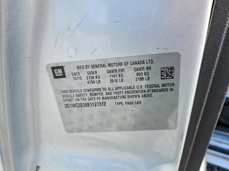 Aukcja sprzedaży 2014 Chevrolet Impala Limited, vin: 2G1WC5E38E1127312, numer aukcji: 58654086