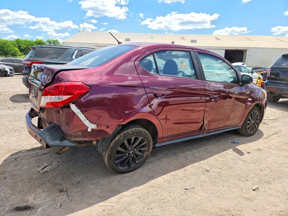 2020 Mitsubishi Mirage მანქანა იყიდება აუქციონზე, vin: ML32F4FJ7LHF03048, აუქციონის ნომერი: 55281346