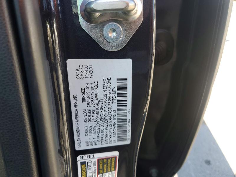 Aukcja sprzedaży 2019 Acura Rdx, vin: 5J8TC2H56KL040733, numer aukcji: 57085966