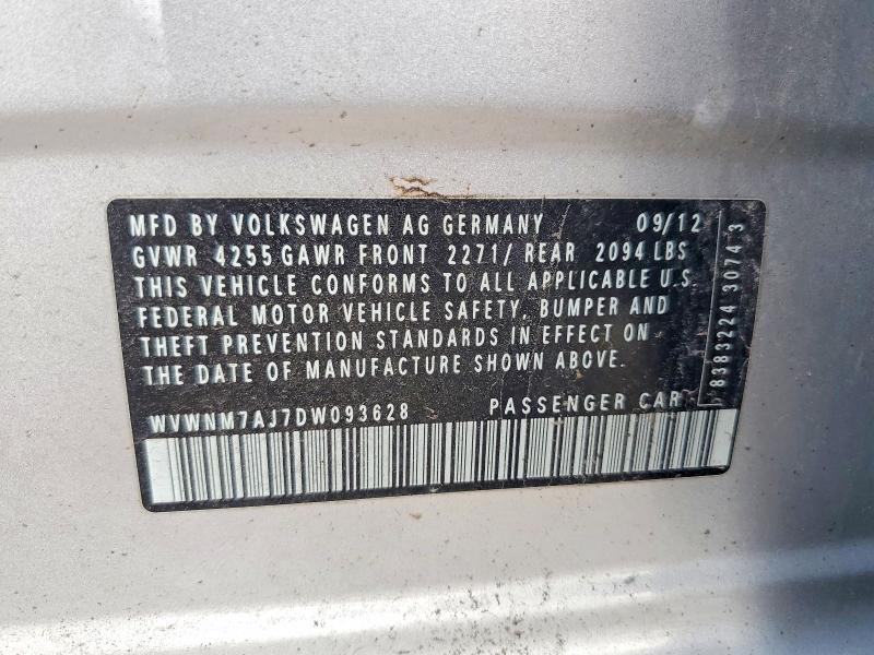 Продаж на аукціоні авто 2013 Volkswagen Golf, vin: WVWNM7AJ7DW093628, номер лоту: 56962876