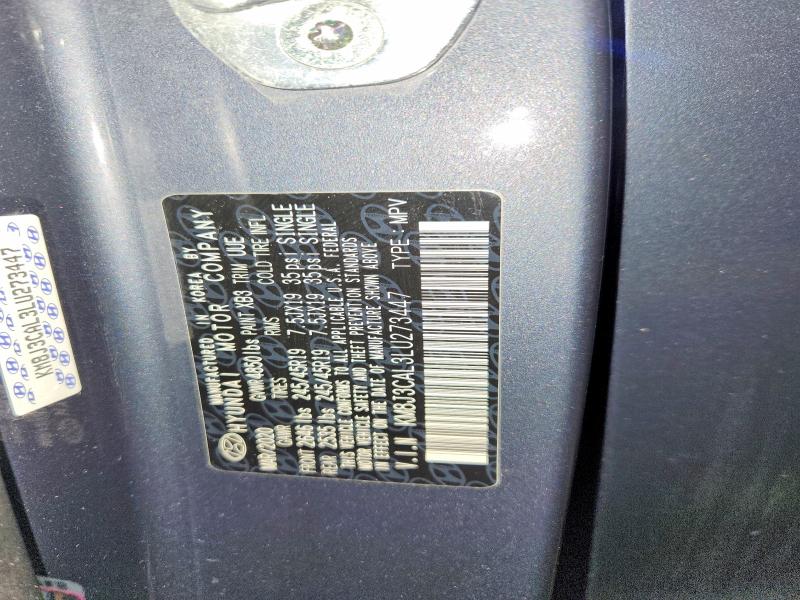 55593926 :رقم المزاد ، KM8J3CAL3LU273447 vin ، 2020 Hyundai Tucson مزاد بيع