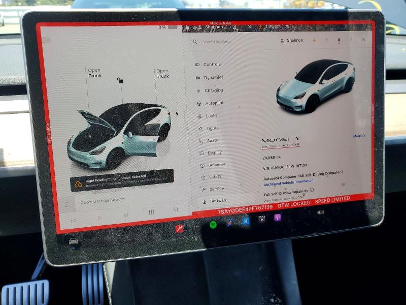 Продаж на аукціоні авто 2023 Tesla Model Y, vin: 7SAYGDEF4PF767139, номер лоту: 53590606