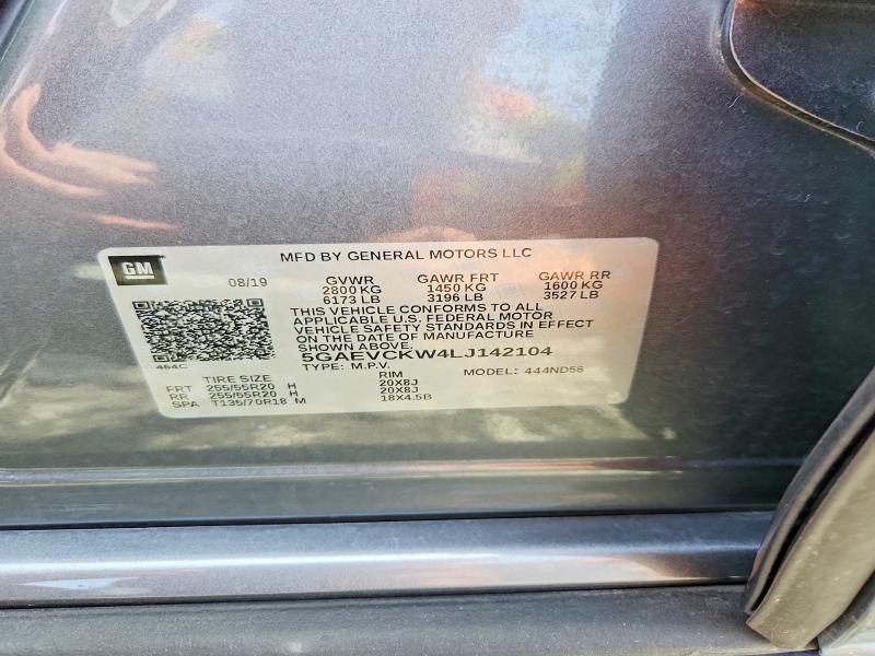 Продаж на аукціоні авто 2020 Buick Enclave, vin: 5GAEVCKW4LJ142104, номер лоту: 58789556