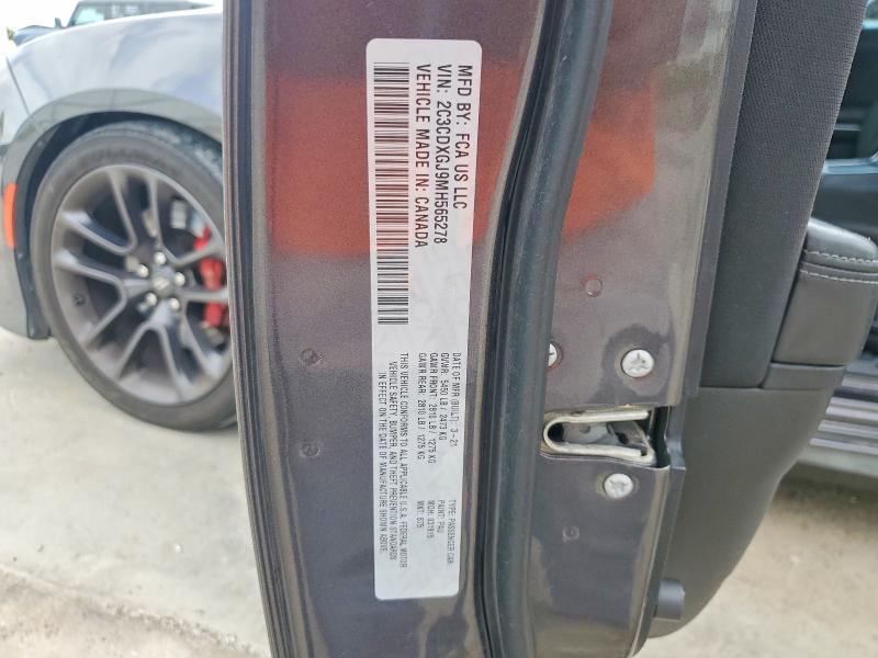 58304256 :رقم المزاد ، 2C3CDXGJ9MH565278 vin ، 2021 Dodge Charger مزاد بيع