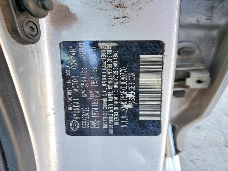 Aukcja sprzedaży 2013 Hyundai Accent, vin: KMHCT5AEXDU080770, numer aukcji: 55518786