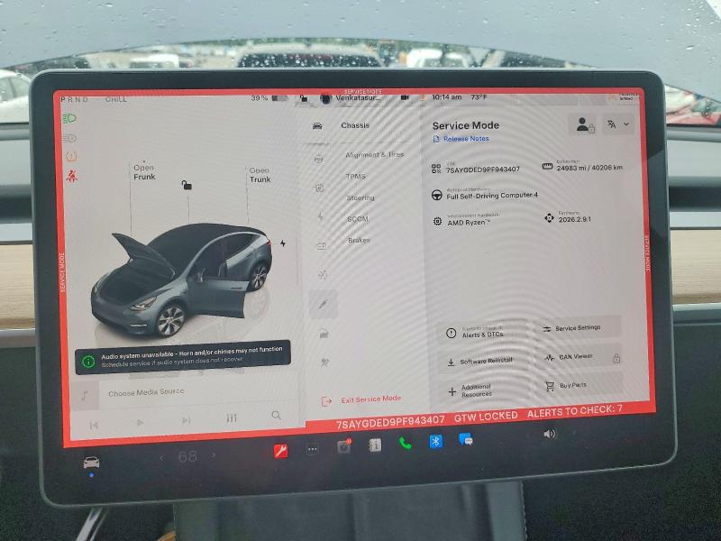 Продажа на аукционе авто 2023 Tesla Model Y, vin: 7SAYGDED9PF943407, номер лота: 58739056