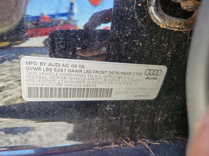 Aukcja sprzedaży 2008 Audi A6, vin: WAUDH74F58N156354, numer aukcji: 55532196