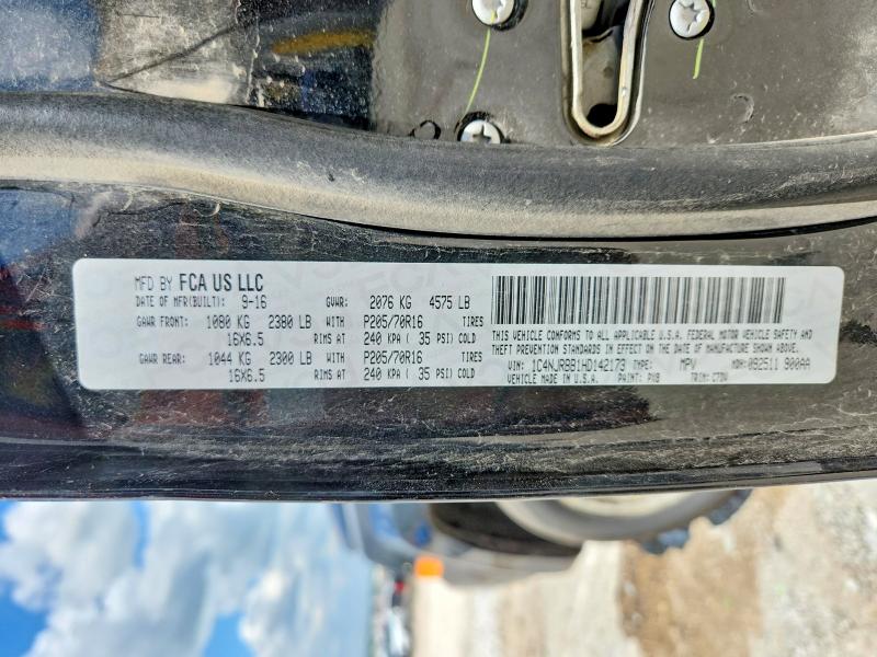 Aukcja sprzedaży 2017 Jeep Patriot, vin: 1C4NJRBB1HD142173, numer aukcji: 58056686