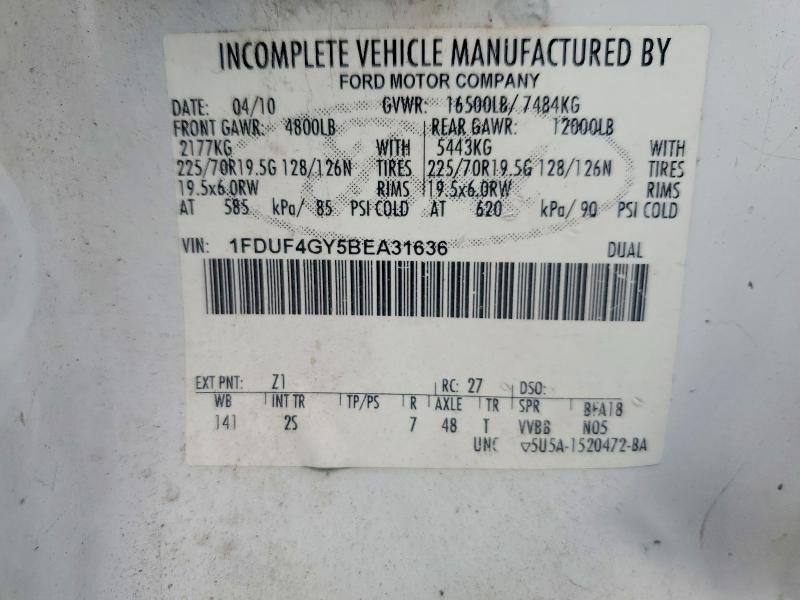 Продажа на аукционе авто 2011 Ford F450, vin: 1FDUF4GY5BEA31636, номер лота: 55446916