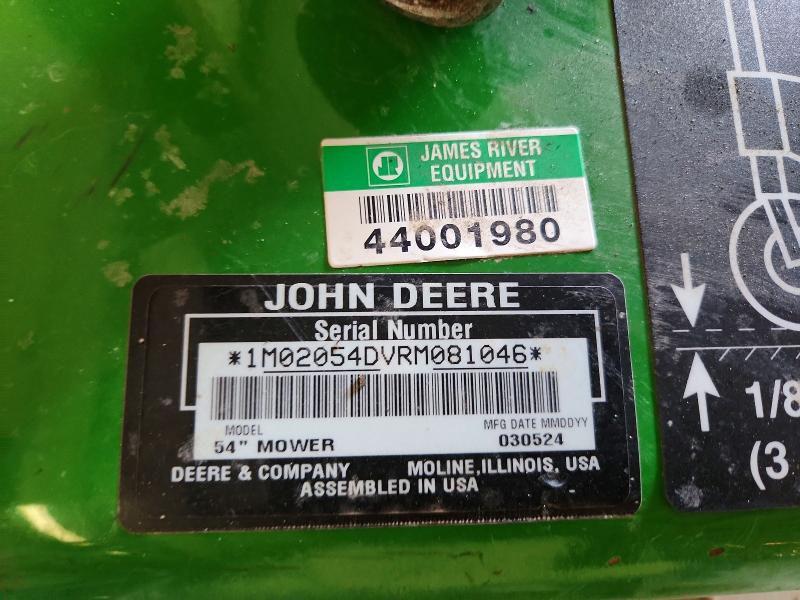 2024 John Deer Industrial Equipment მანქანა იყიდება აუქციონზე, vin: 1M02054DVRM081046, აუქციონის ნომერი: 58070966
