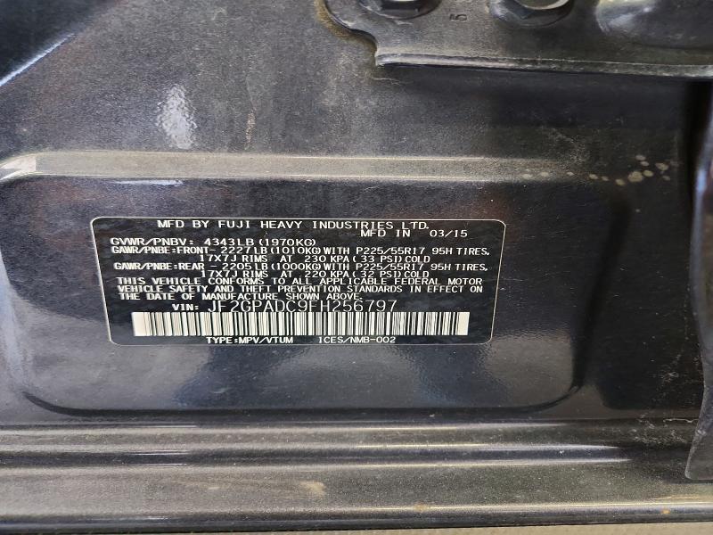 Aukcja sprzedaży 2015 Subaru Xv Crosstrek, vin: JF2GPADC9FH256797, numer aukcji: 56241216
