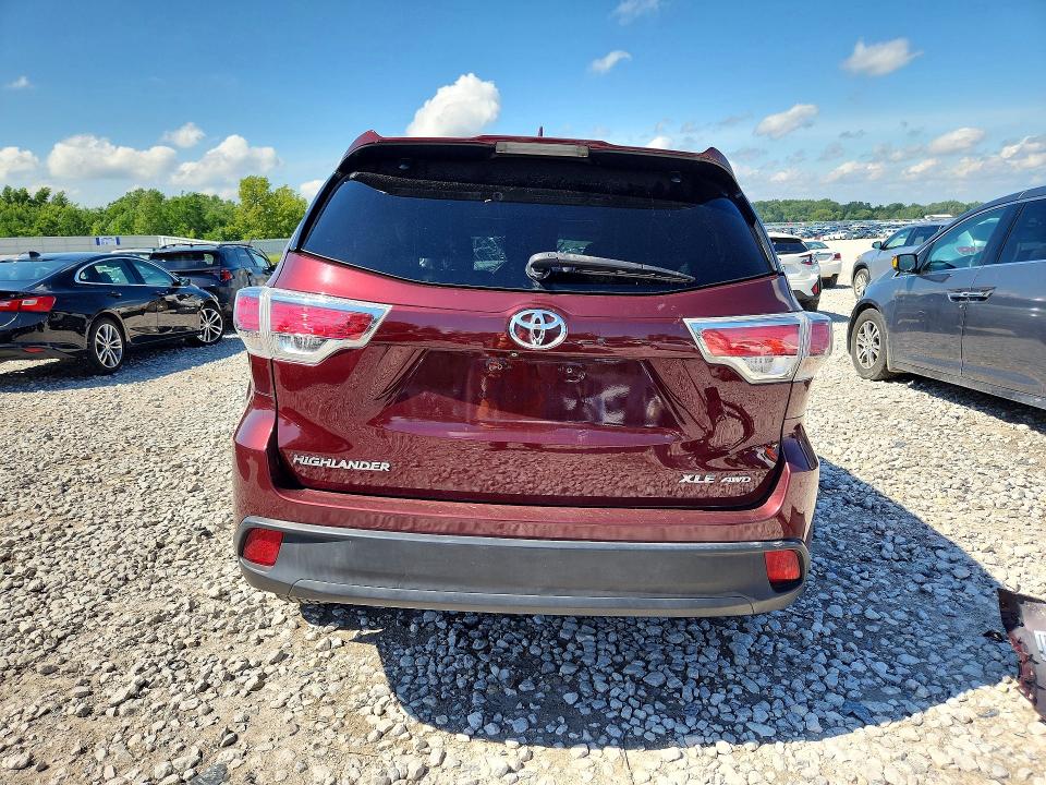 Продаж на аукціоні авто 2015 Toyota Highlander, vin: 5TDJKRFH4FS119076, номер лоту: 58783616