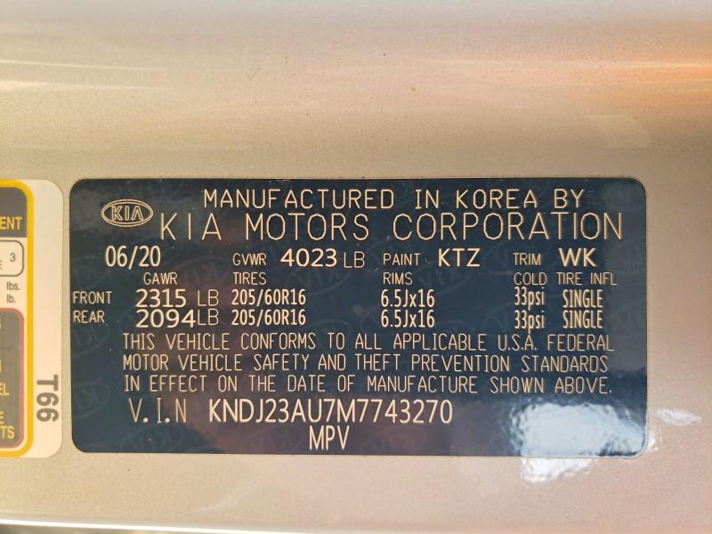 Продаж на аукціоні авто 2021 Kia Soul, vin: KNDJ23AU7M7743270, номер лоту: 58390826