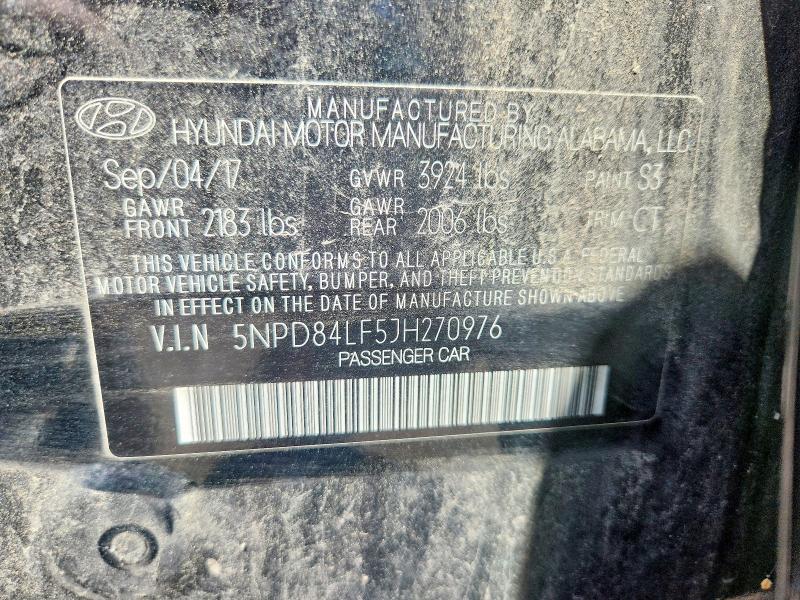2018 Hyundai Elantra მანქანა იყიდება აუქციონზე, vin: 5NPD84LF5JH270976, აუქციონის ნომერი: 57260996