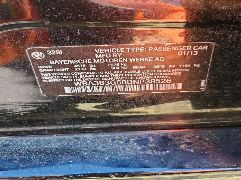 56350116 :رقم المزاد ، WBA3B3G50DNP38526 vin ، 2013 Bmw 328 مزاد بيع