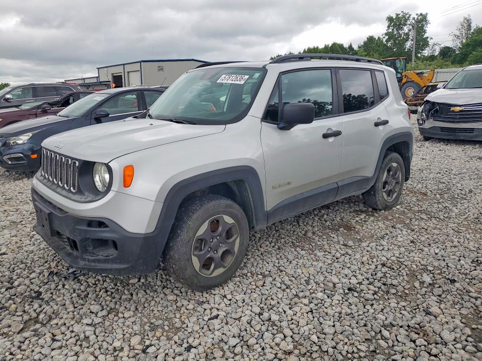 57812636 :رقم المزاد ، ZACCJBAH0HPF26399 vin ، 2017 Jeep Renegade مزاد بيع