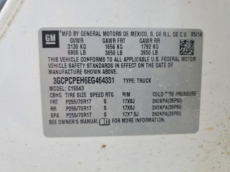 Auction sale of the 2014 Chevrolet Silverado, vin: 3GCPCPEH6EG464331, lot number: 57188706