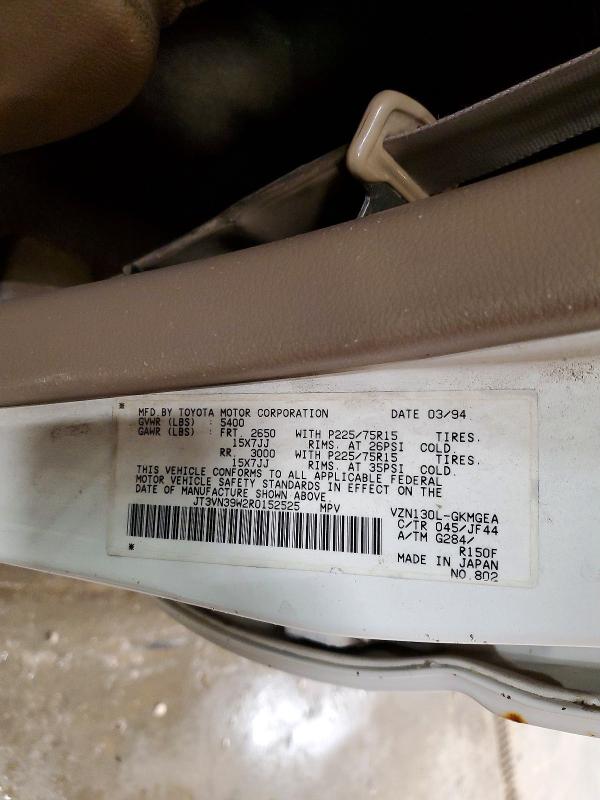 55888146 :رقم المزاد ، JT3VN39W2R0152525 vin ، 1994 Toyota 4runner مزاد بيع